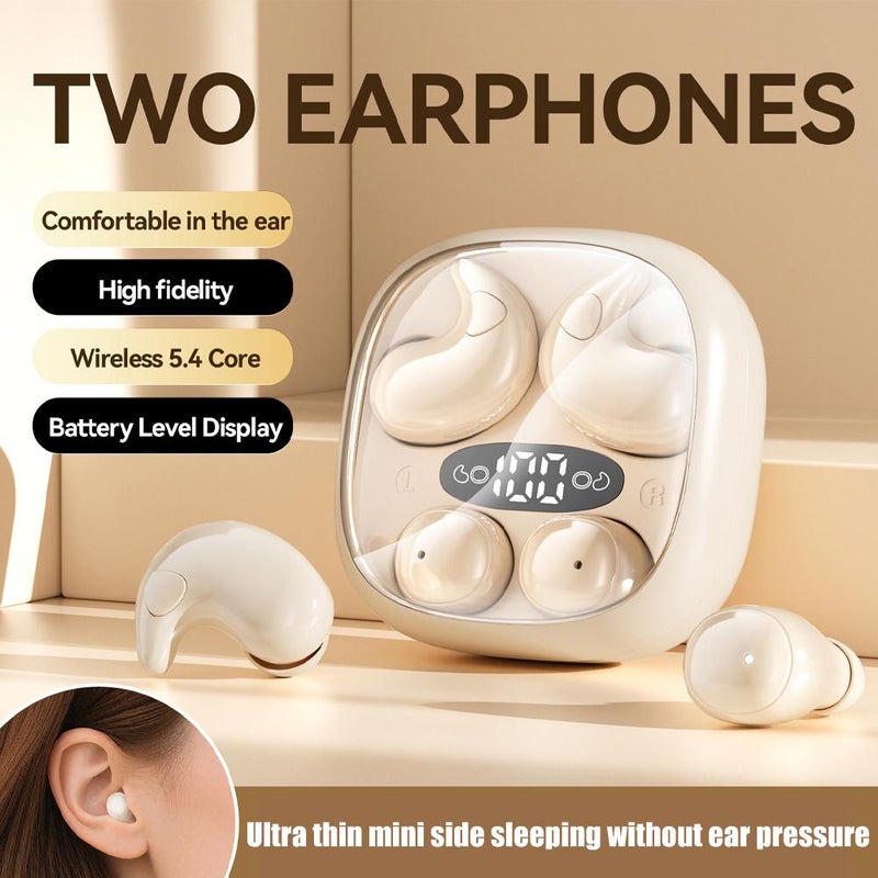 Sleep Earbuds for Sleeping,Sleep Earbuds Bluetooth 5.4 in Ear Lightweight Headphones,Smart Active Noise Cancelling Slee-p Headphones,Ultra-Comfort for Side Sleepers (black) - Image 2